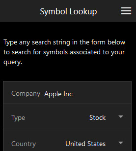 Symbol Lookup